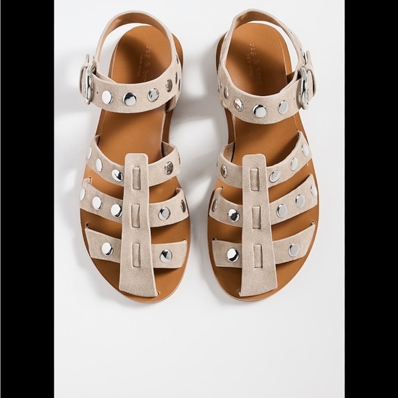 Rag & Bone Beau Fisherman Leather Sandals Sz 40| New no Box - Picture 3 of 13